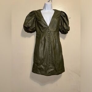 Bardot olive green dress size:S